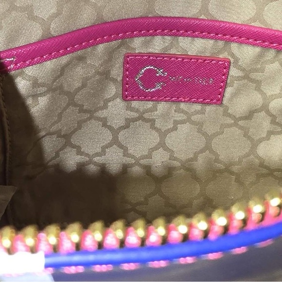 C. Wonder Chic Pink and Blue Clutch Bag - Picture 4 of 7